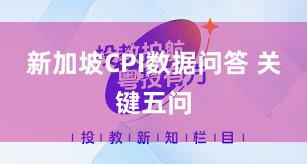 新加坡CPI数据问答 关键五问