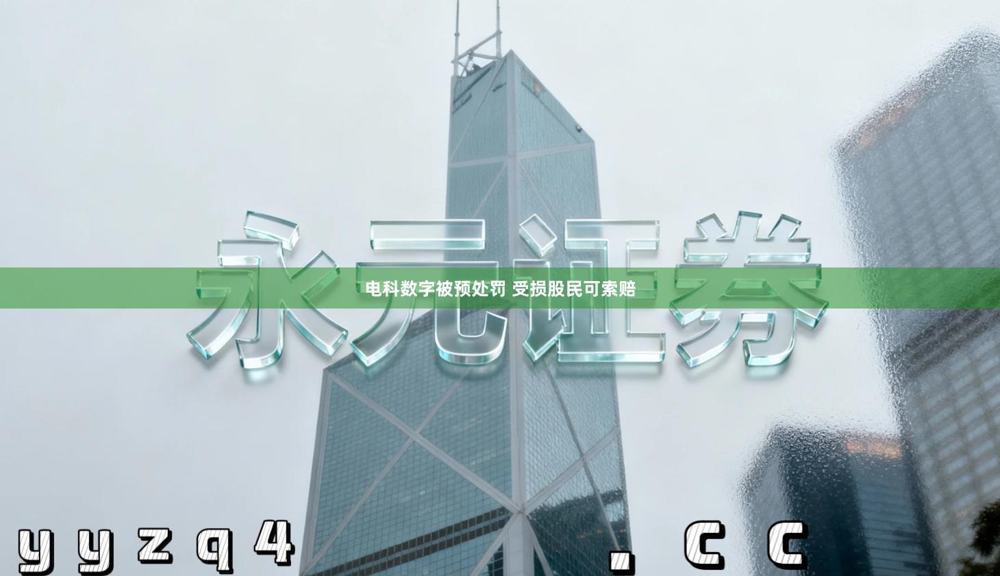 电科数字被预处罚 受损股民可索赔