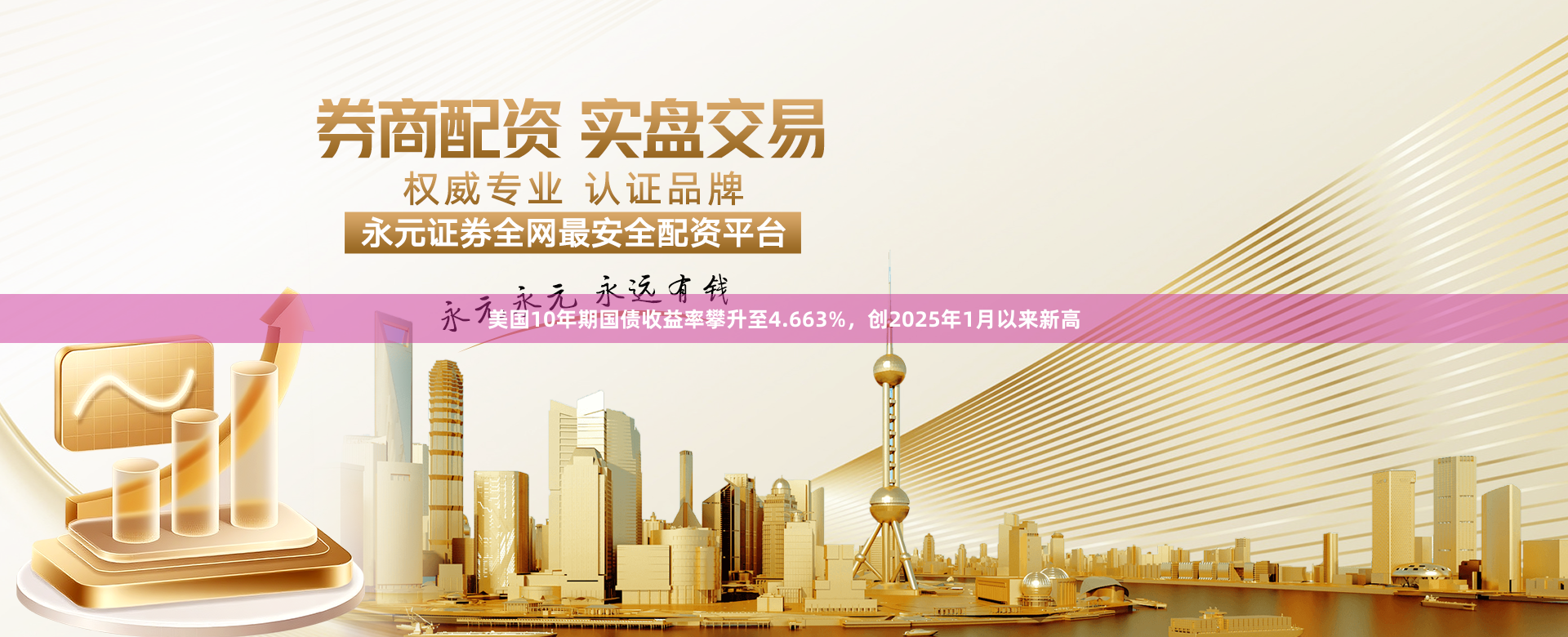 美国10年期国债收益率攀升至4.663%，创2025年1月以来新高